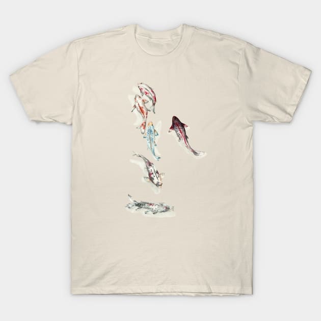 Koi fish T-Shirt by Goosi